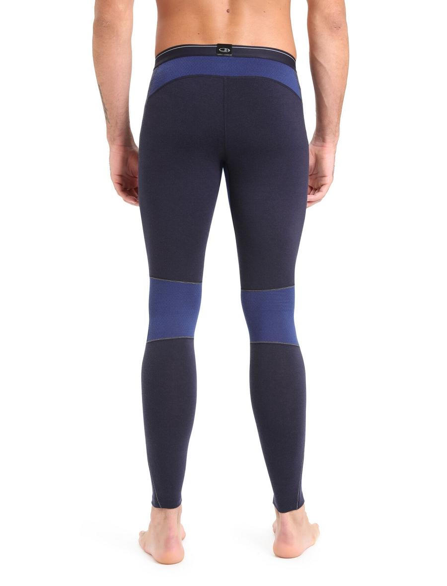 Base Layers Icebreaker BodyfitZone™ Merino 260 Zone Thermal Leggings Męskie Granatowe Królewski Niebieski Granatowe | PL 1555XYUF